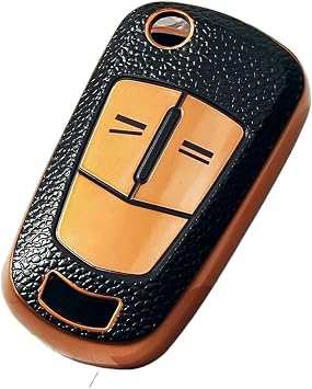 1PCS Dustproof Leather TPU Car Key Case Fit For Opel Fit For Vauxhall Astra H Corsa D Vectra C Zafira Astra Vectra Signum 2/3BNT2 Buttons Orange