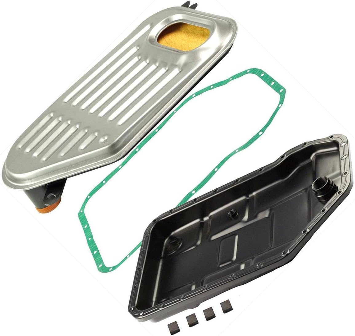 Auto Transmission Oil Pan + Filter + Gasket Kit for Audi A6 1998-2004 for Audi A4 1996-2003 fits Audi A8 1997-1999 for Audi A6 Quattro 1998-2004 fits Volkswagen Passat 1998-2005 01V321371