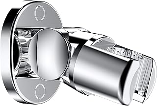 Shower Head Holder Wall Mounted, Screw Mounted Shower Spray Holder,Adjustable Handheld Shower Head Bracket,Shower Holder for Universal Wall Bathroom with Wall Anchors and Screws (Chrome Polished)