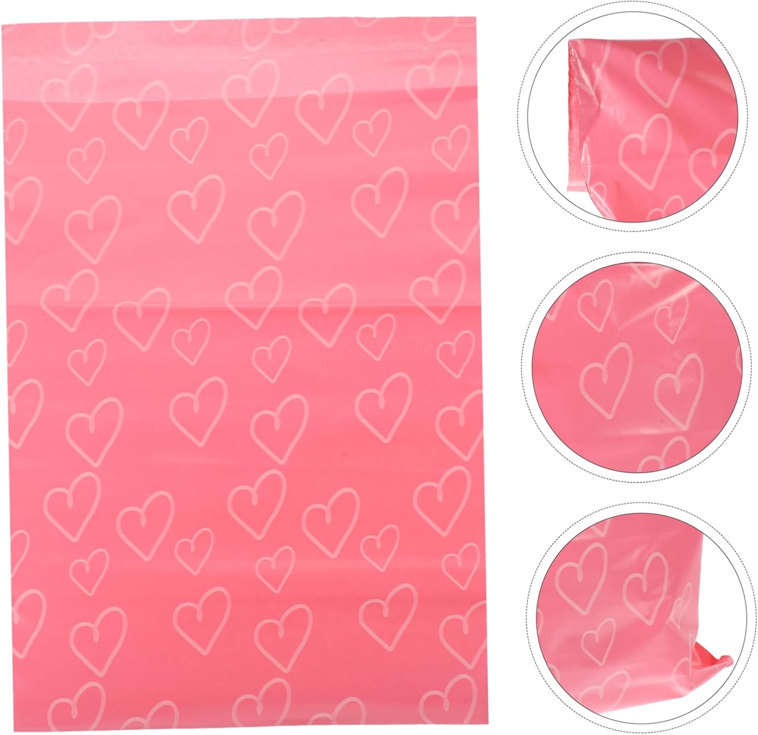 Didiseaon 100pcs Disposable Menstrual Pouches Pink Plastic Tear Resistant