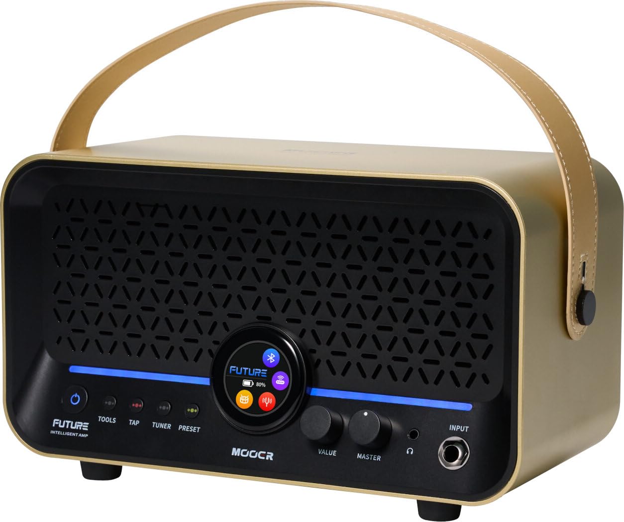 Mooer F15i Li - Multi-Effects & Modeling Guitar Combo, 15 Watt, with Battery - Imperial Gold