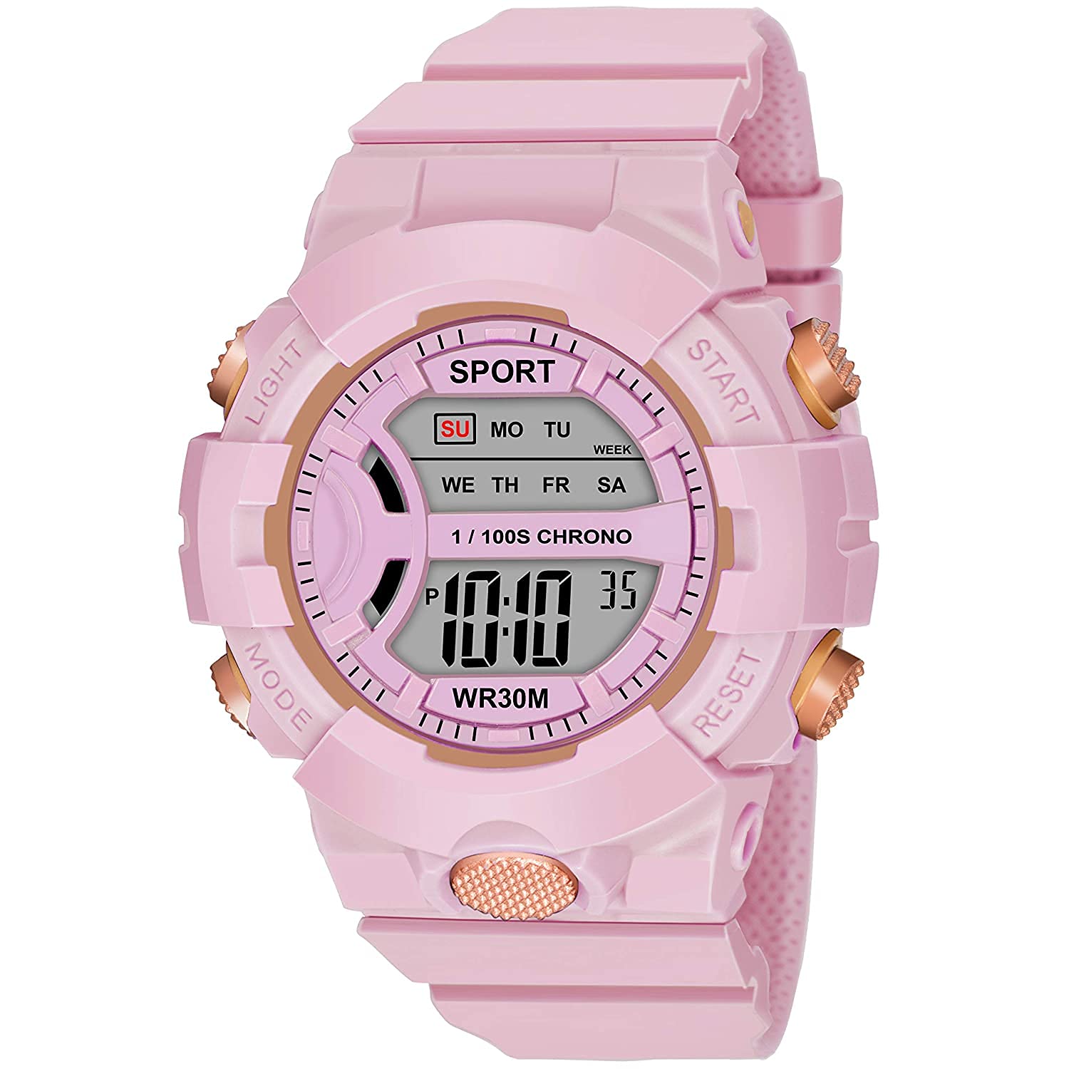 Shocknshop Rubber Digital Multi Functional Children Boys & Girls Watch For Kids -W325 (Pink), Multi-Color Dial, Multi-Color Band (B0BGY6MSZP) Amazon Price History, Amazon Price Tracker