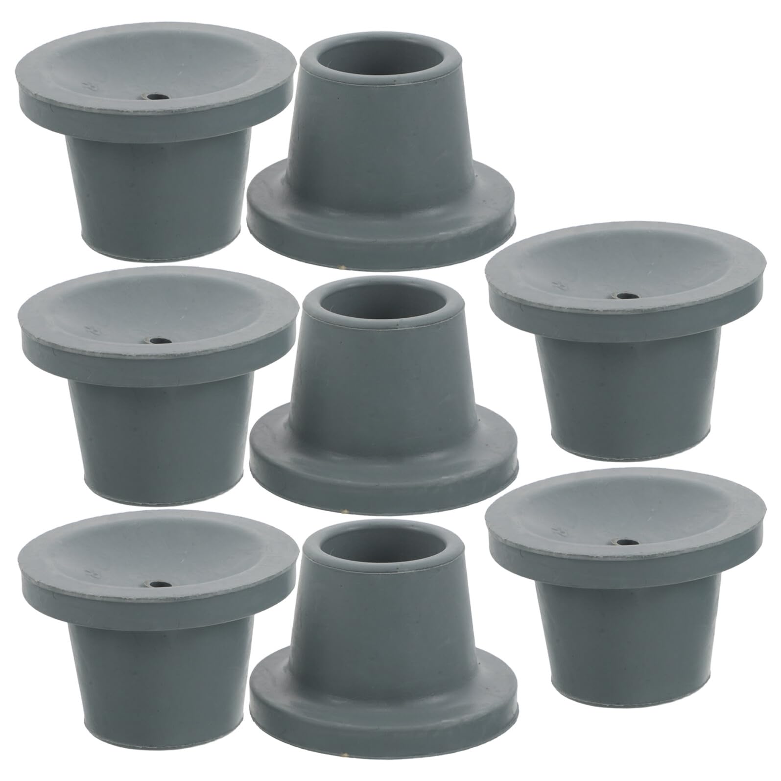 Pieds de chaise de bain antidérapants Yardenfun - Embouts de rechange en caoutchouc 28,5 mm x8