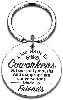 Perleddom Boss Day Gifts for Women Men Halloween Gifts for Coworker Retirement Gift for Men Coworkers Leaving Gift for Woman Birthday Goodbye Keychain for Colleague Employee Appreciation Present