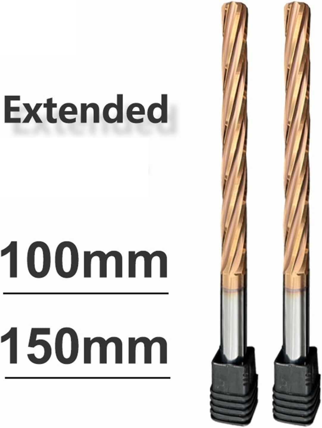 100mm 150mm Carbide Machine Reamer H-R-C60 Coated Spiral Groove Tolerance H7 Harened Steel Metal Cutter CNC Turning HOL(6x60x100-6F)