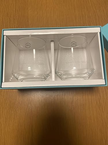 Amazon｜TIFFANY(ティファニー) ガラス タンブラー セット ロゴ ペア 2