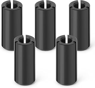 5PCS 1/2" to 1/4" Router Collett Adapter Bit Shank Reduction Sleeve Tools for Woodworking Engaving Machine