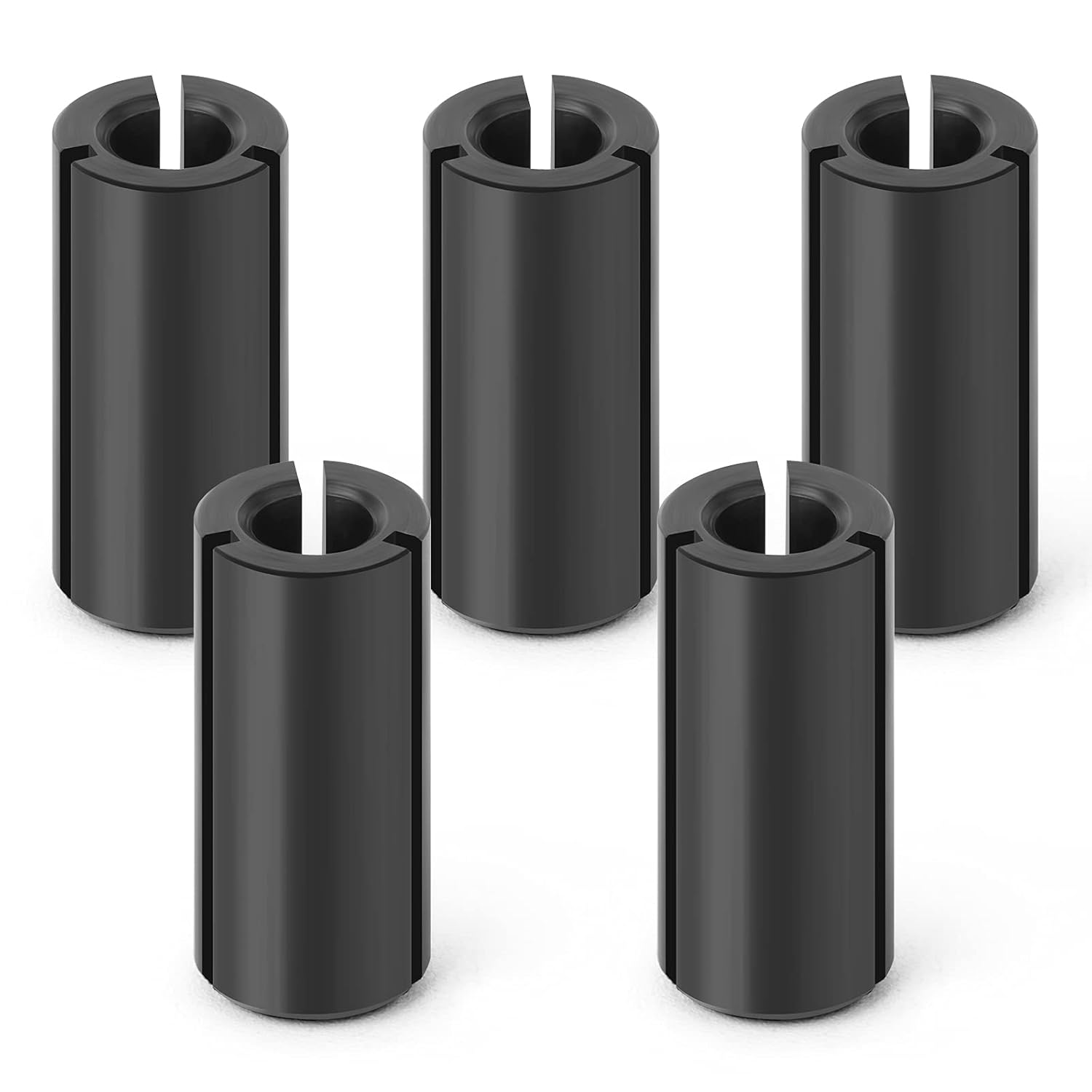 5PCS 1/2" to 1/4" Router Collett Adapter Bit Shank Reduction Sleeve Tools for Woodworking Engaving Machine