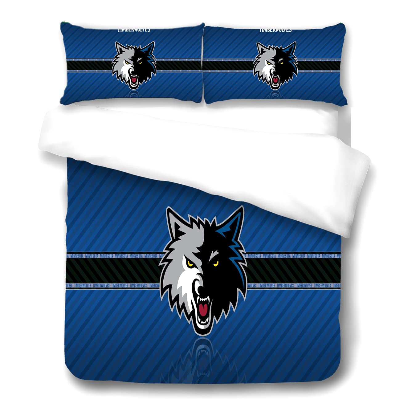 Housse de couette basket-ball parure de lit microfibre pour rêver de grands matchs