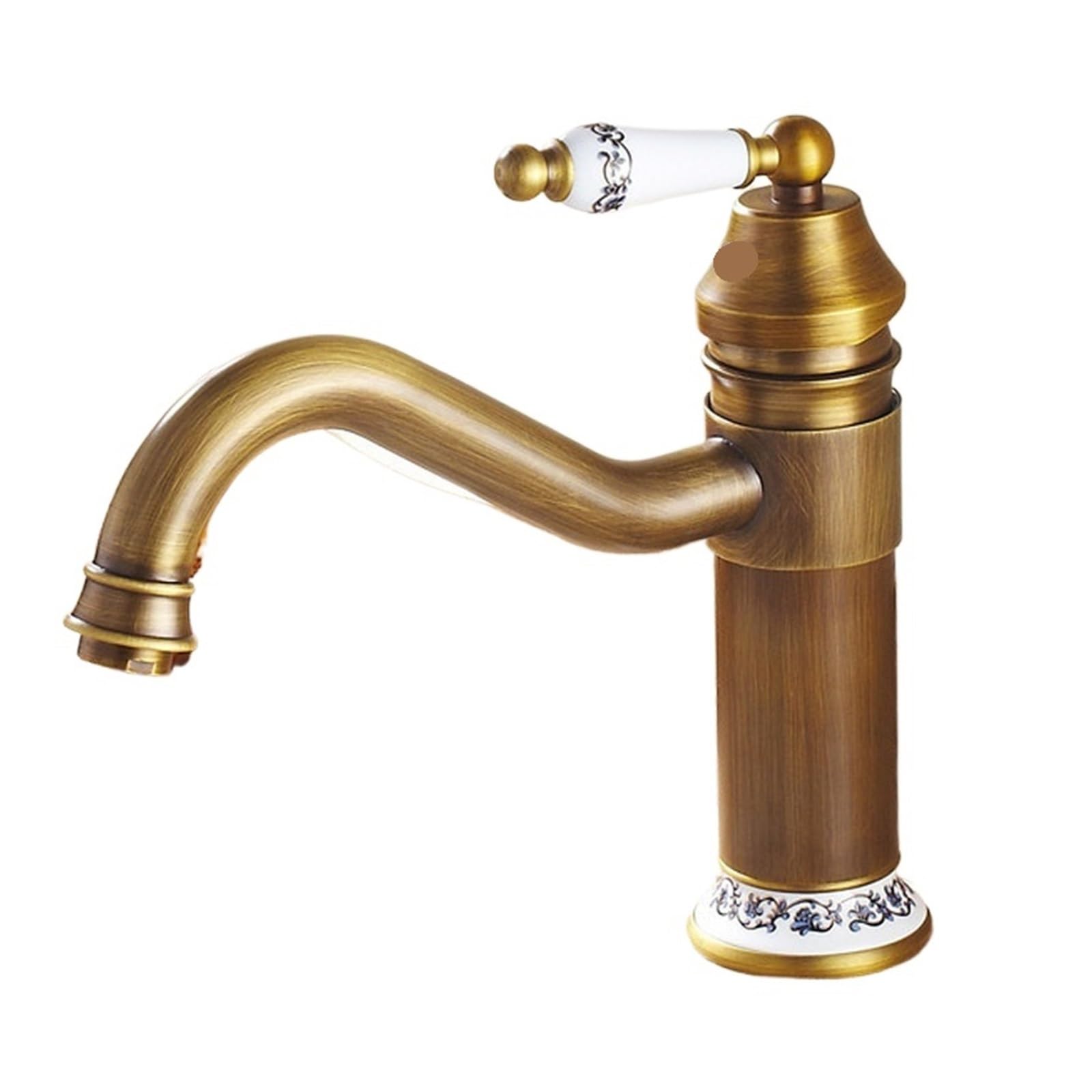 Grifo de lavabo de latón antiguo YT-5046 solución duradera contra el óxido del baño