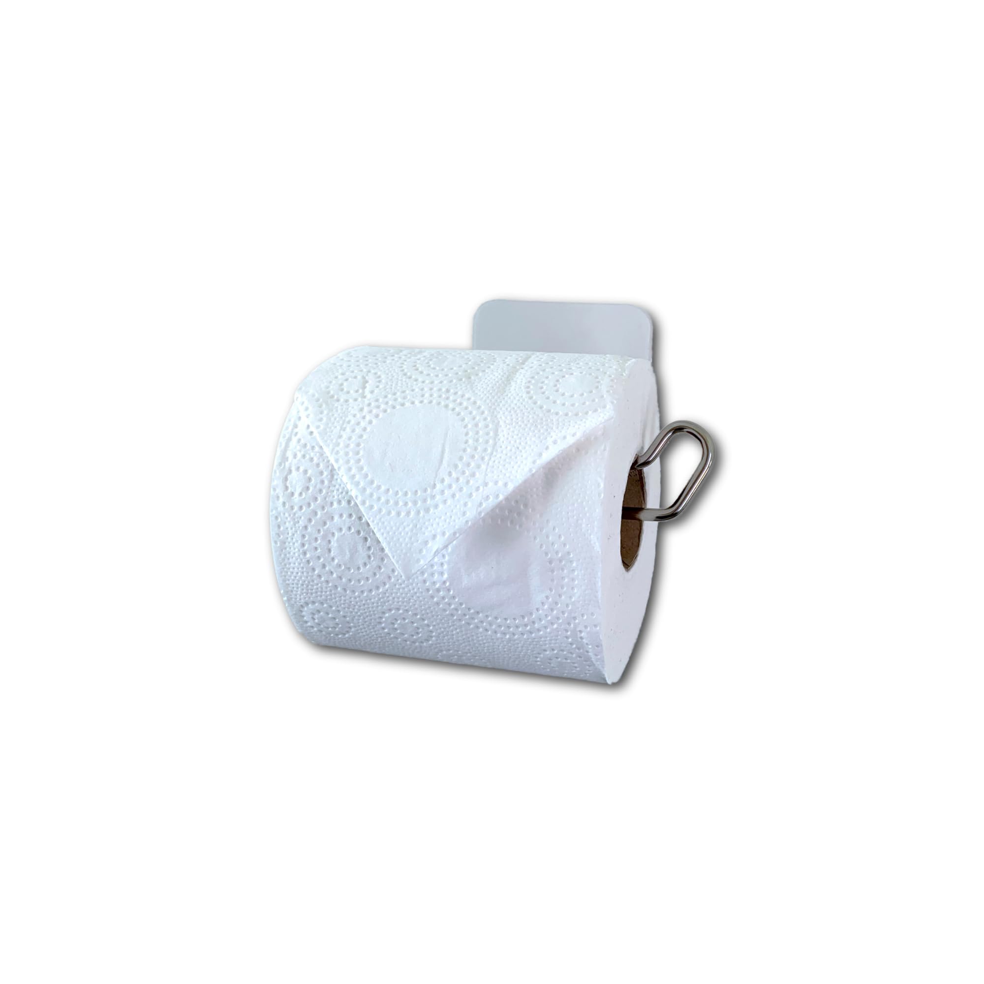 Tamora Silver Stainless Steel Toilet Roll Holder, Self Adhesive Toilet Paper Roll Holder For Bathroom, Toilet, Washroom