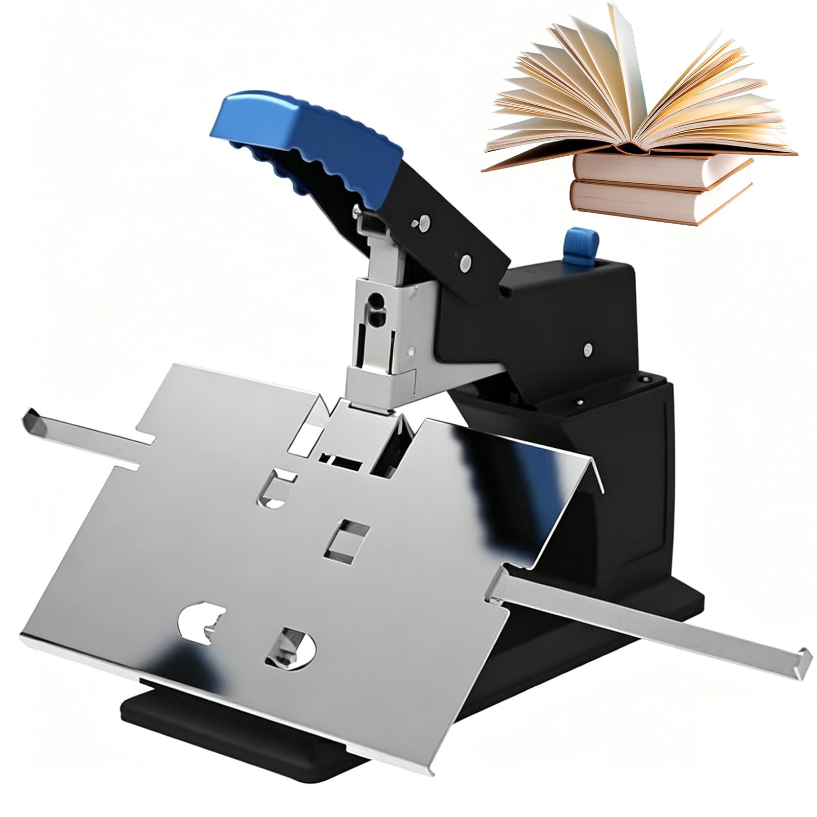 Machine de Fixation à Double Bobine Robuste, épaisseur maximale de Fixation 6,5 mm, Fixation Automatique et Rapide, avec Fente Push-stub, Double Mode, adapté aux Bureaux, aux écoles et aux Maisons