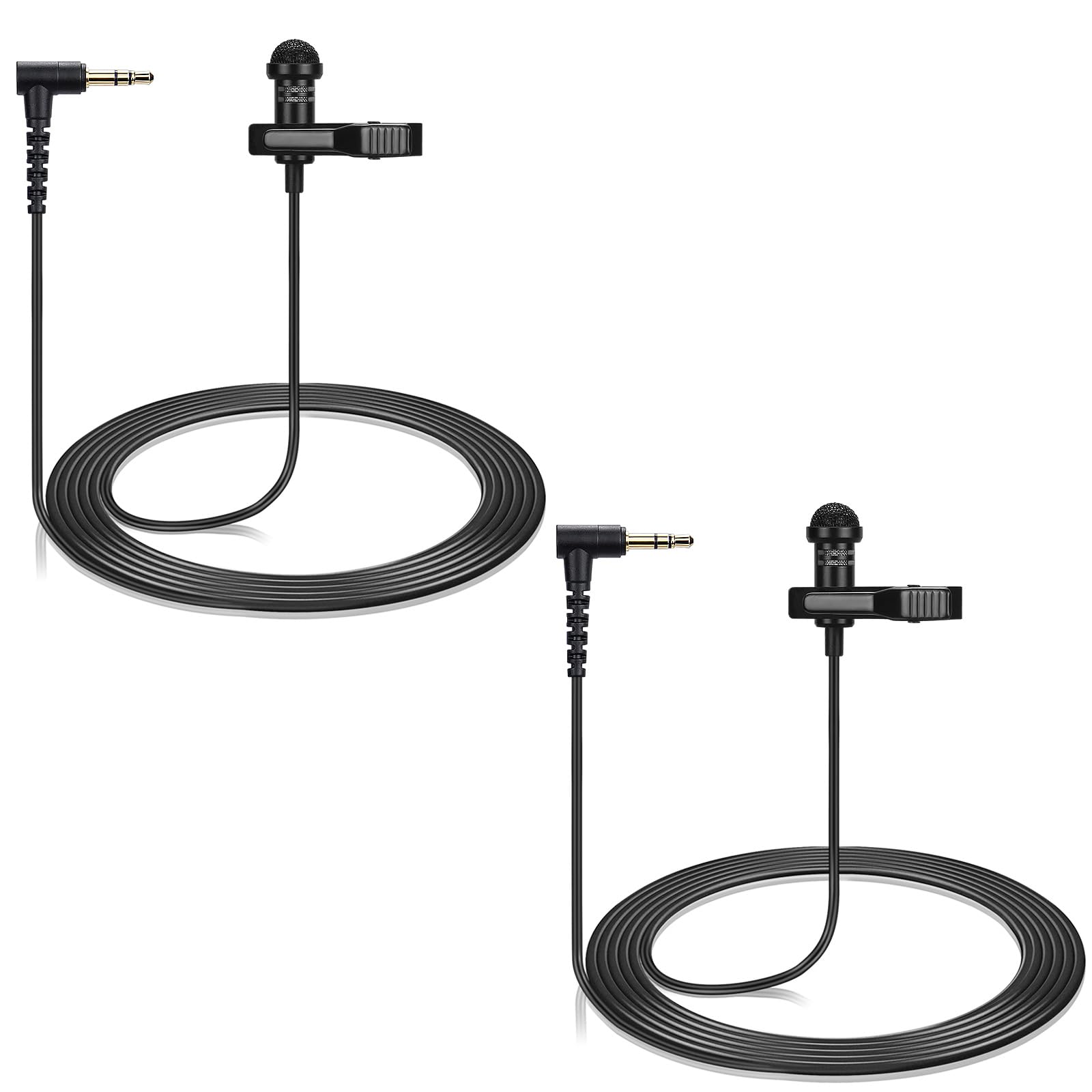 【2個セット】DJI Lavalier Mic 3.5mmジャック Amazon.com: 2-Pack Lavalier Microphone Compatible with DJI