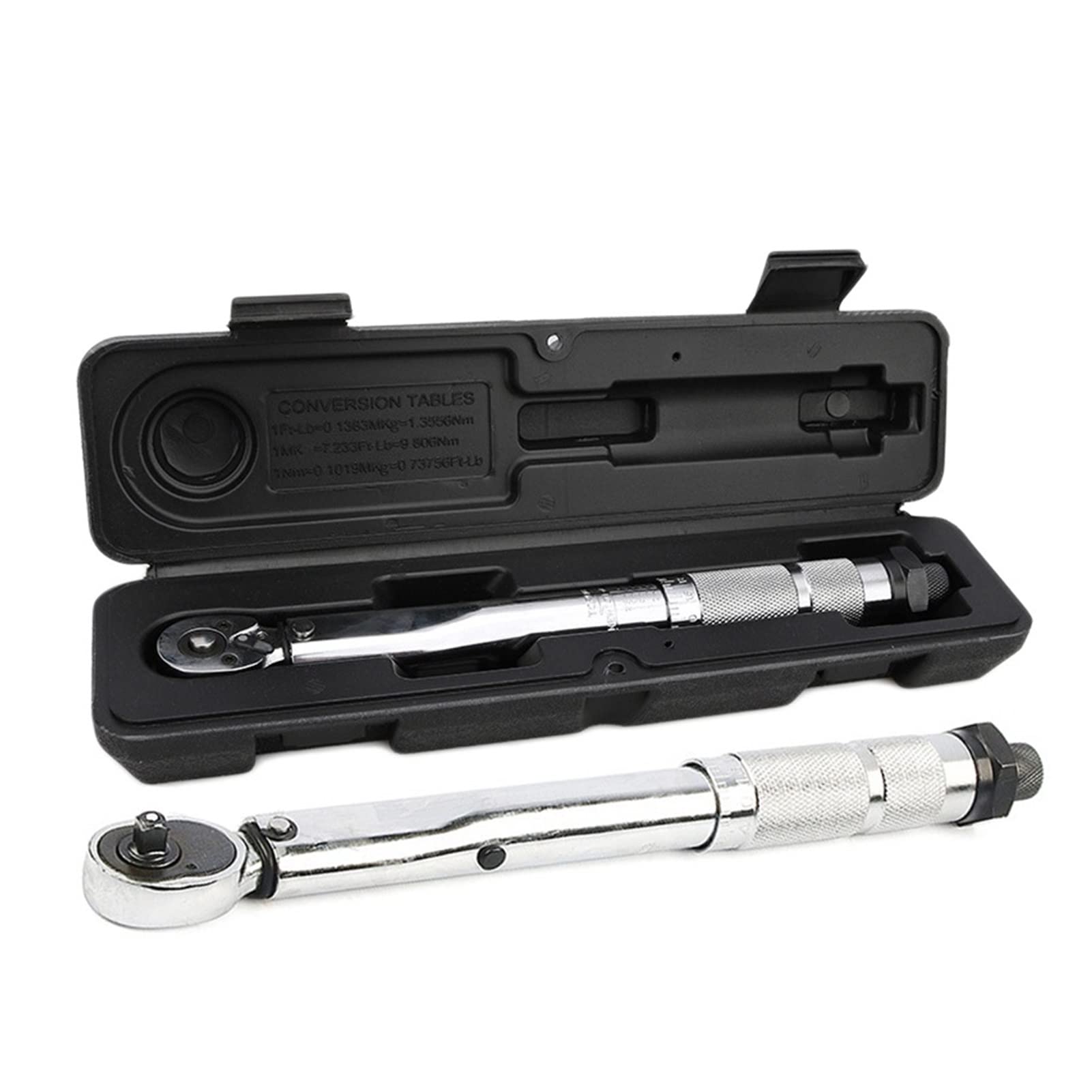 MMHHHG Torque Adapter, 1/4 Quick Off Torque Wrench Square Drive 5-25NM Two-Way Precise Ratchet Wrench Repair Spanner Key Hand Tools Spanner