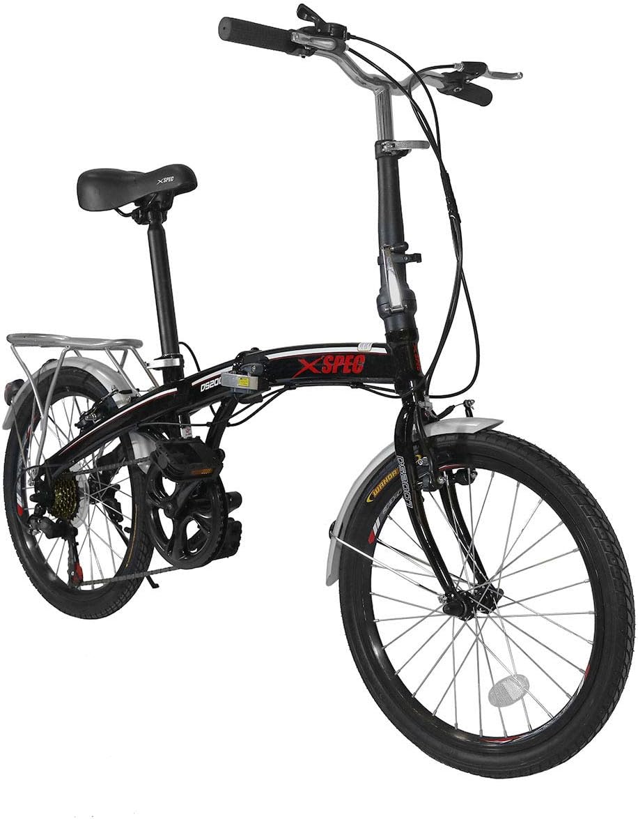 Xspec 20" 7 Speed Folding Compact City Commuter Bike (NOT an Electric Bike)