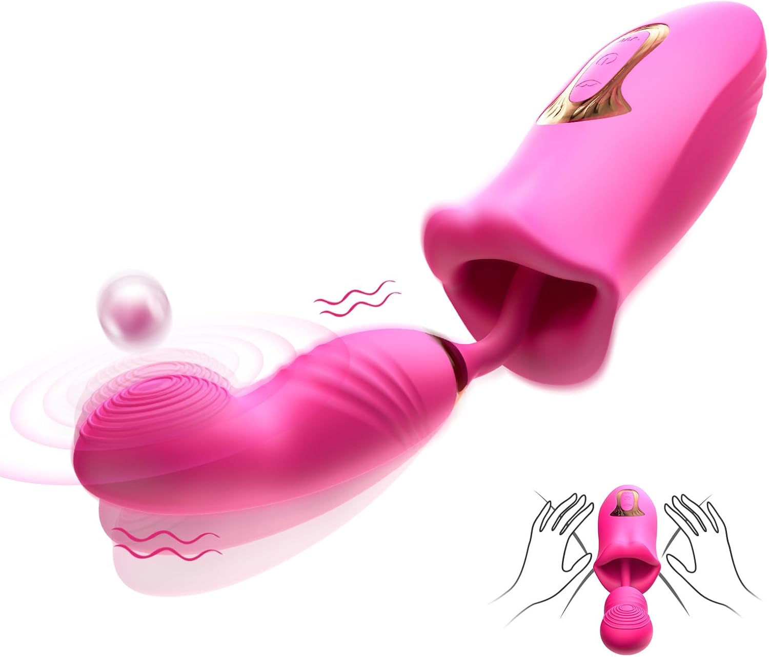 Vibrator Adult Sex Toys, Female Vibrator Clitoral Nipple Stimulator Womens Couples