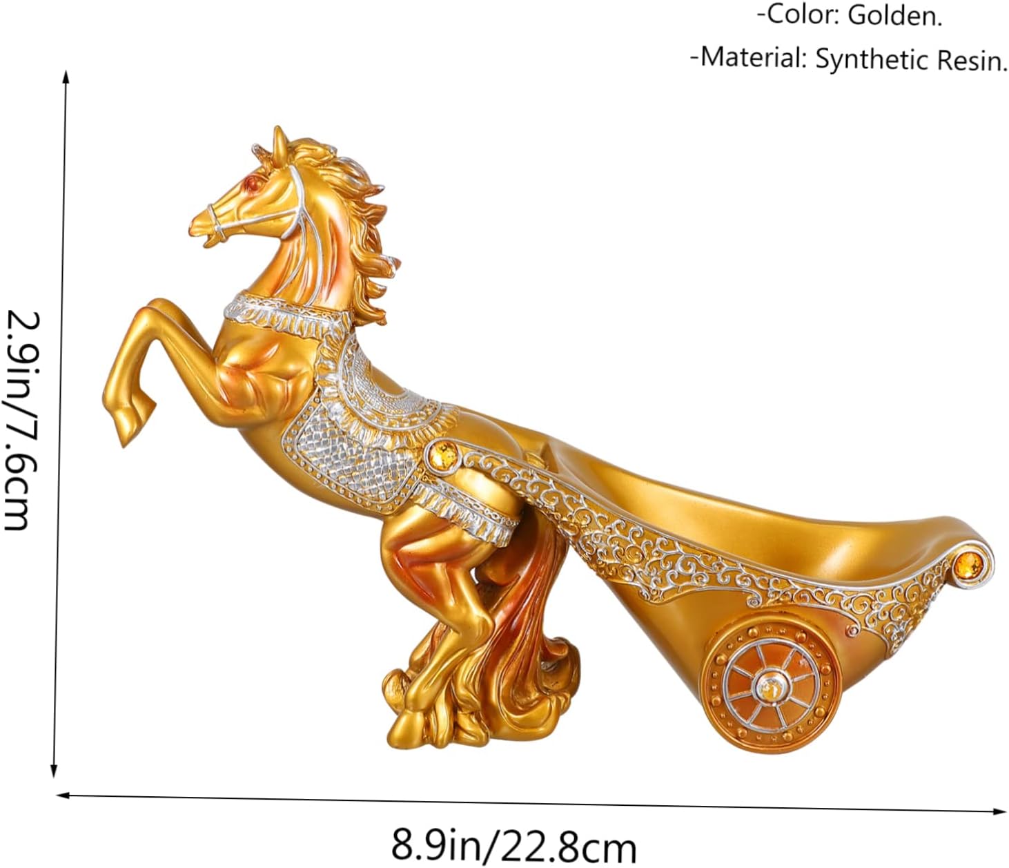 OUNONA 1pc Decorative Horse Drawn Carriage Wine Rack Elegant Wine Storage Rack for Home Bar Unique Bottle Holder Stylish Display Shelf