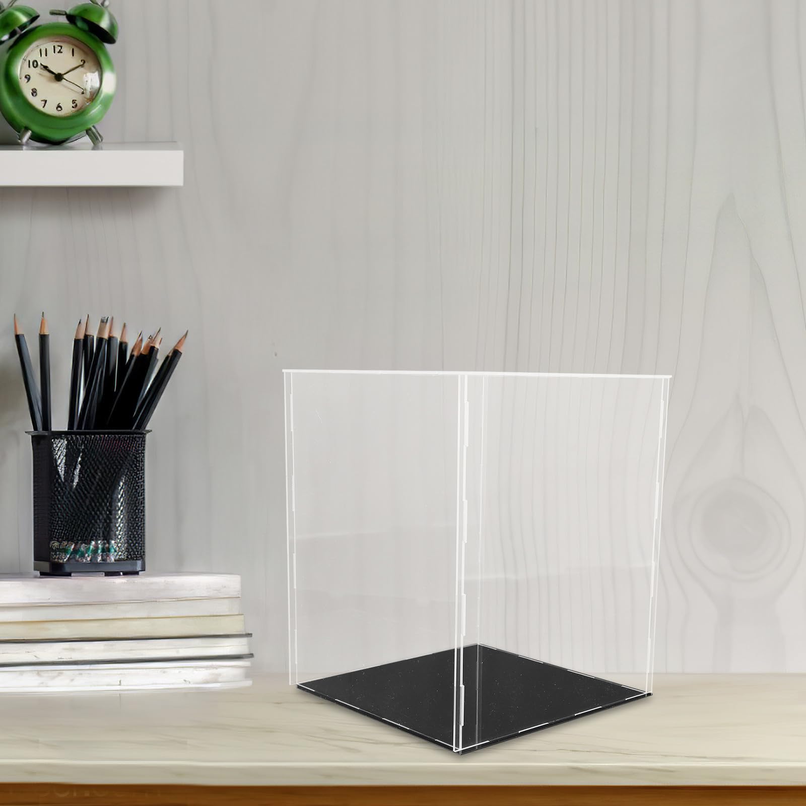 SEWACC Caja de Presentación de Acrílico Transparente para Figuras y Juguetes Función Múltiple de Almacenamiento Práctica para Exhibición