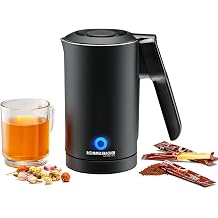 ROMMELSBACHER Travel Kettle WK 1000, Compact & Lightweight, Stainless Steel Inner Container, 0.6 Litre Capacity, Concealed Heating Element, Folding Handle, Cable Roll System, Transport Bag