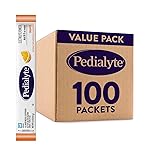 Pedialyte Electrolyte Powder | Hydration Drink for Kids & Adults | Orange, 100 Powder Packets