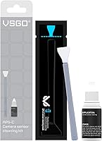Vista 1 de VSGO Hisopos de limpieza de cámara digital con sensor de limpieza de hisopos con solución de limpieza de sensor de 0.3 fl oz, hisopo seco CCD CMOS