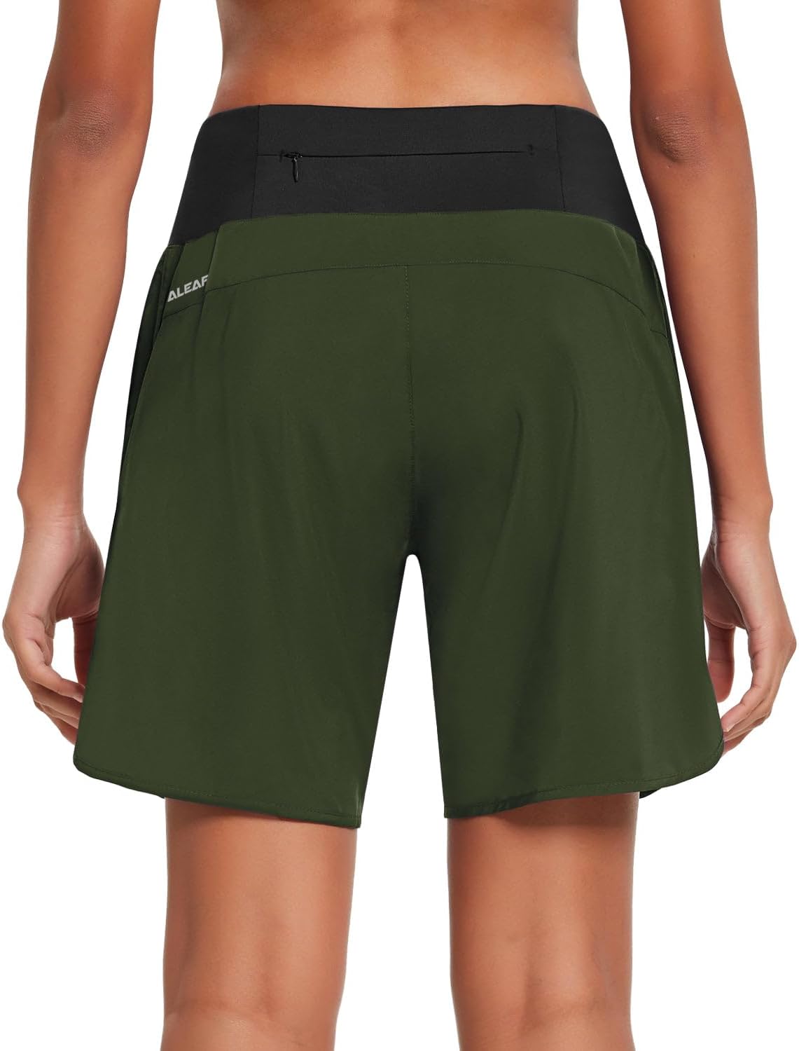 baleaf Womens' 7" Long Running Athletic Shorts with Liner High Waist Workout Gym Quick Dry Soft Split Leg Zipper Pocket