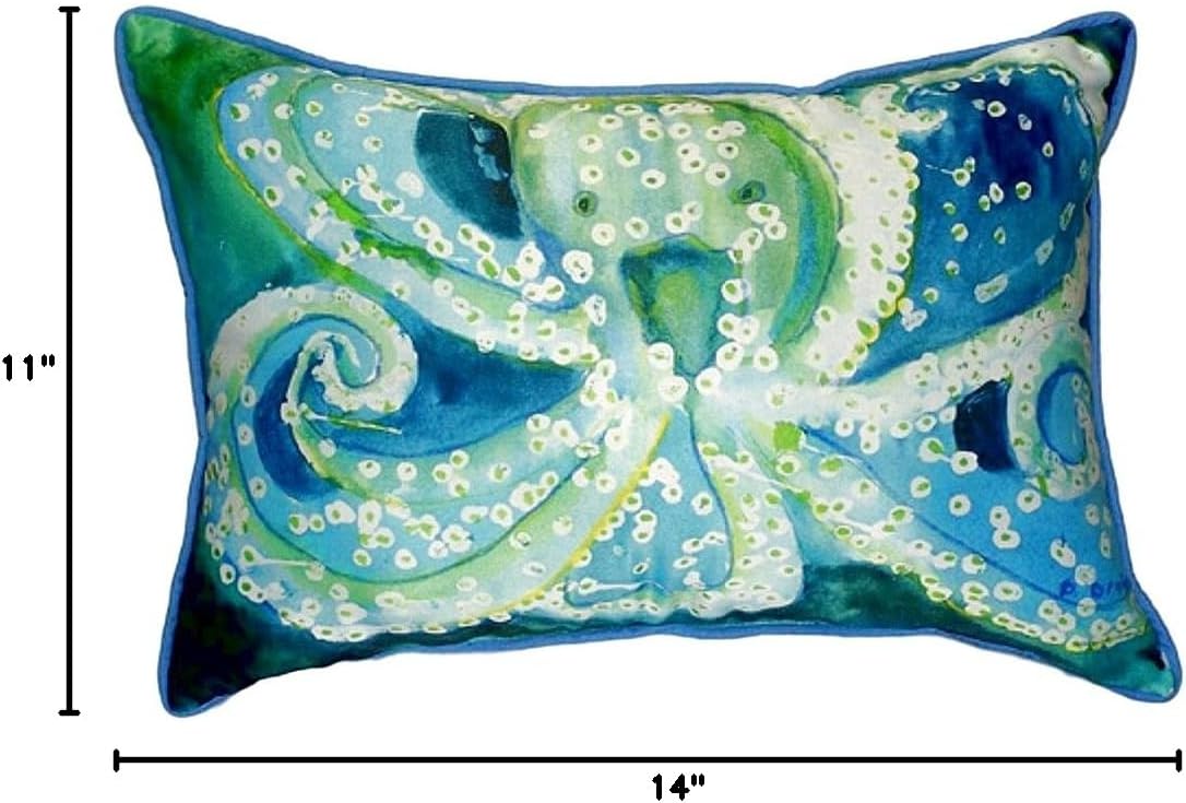 Betsy Drake SN900 Throw Pillow, 11 inches x 14 inches, Multi