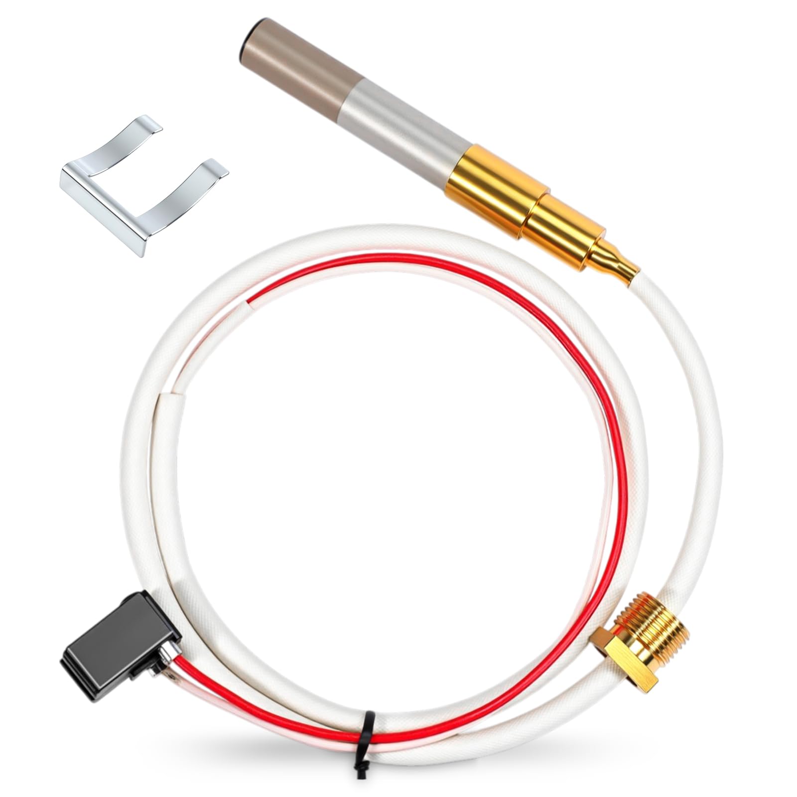 Capoda LP Thermopile Senor Parts for Pilot Burner Kit, Replace Sp20824, Sp20754, Sp21058, Sp20800, Sp21096, Sp20739 Compatible with Ruud and Richmond Water Heaters Pilot Burner Kit Parts