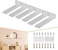 Vista 16 de CLT - Soporte de estante (negro), de 8¼ pulgadas de grosor - Carga máxima: 220 lb. Soporte rústico industrial moderno estilo granja de servicio