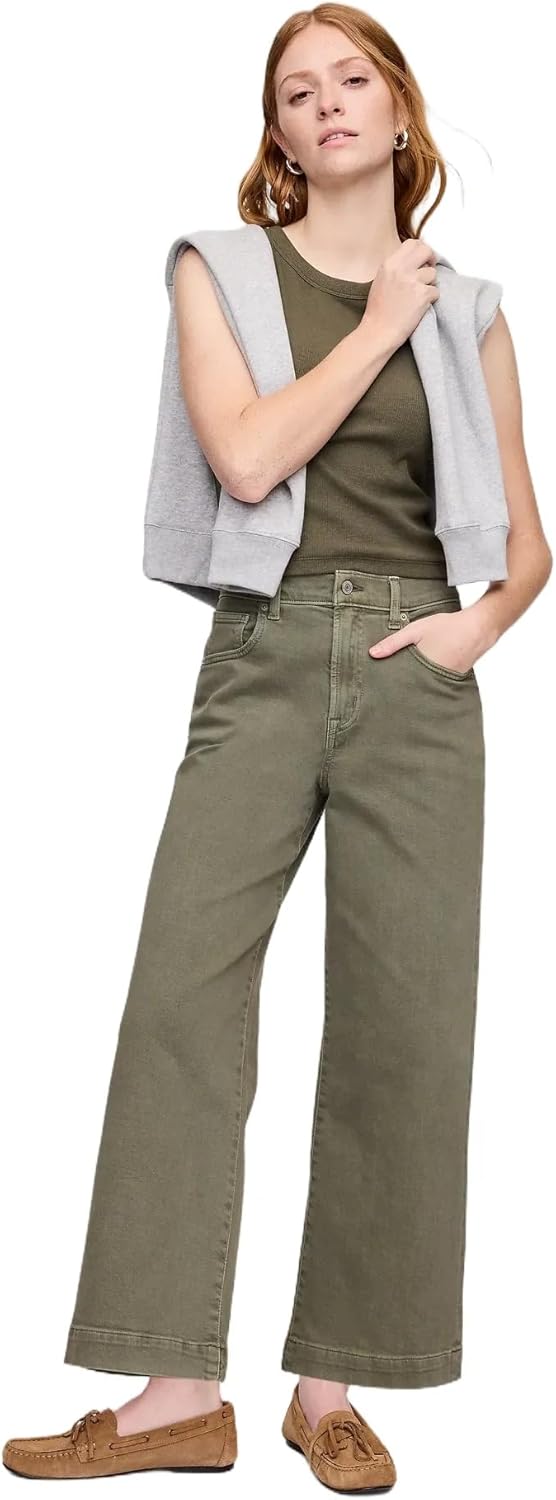 Gap Women's Wide Leg Cropped Jeans