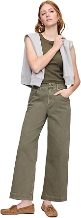 Gap Womens Wide Leg Cropped Jeans