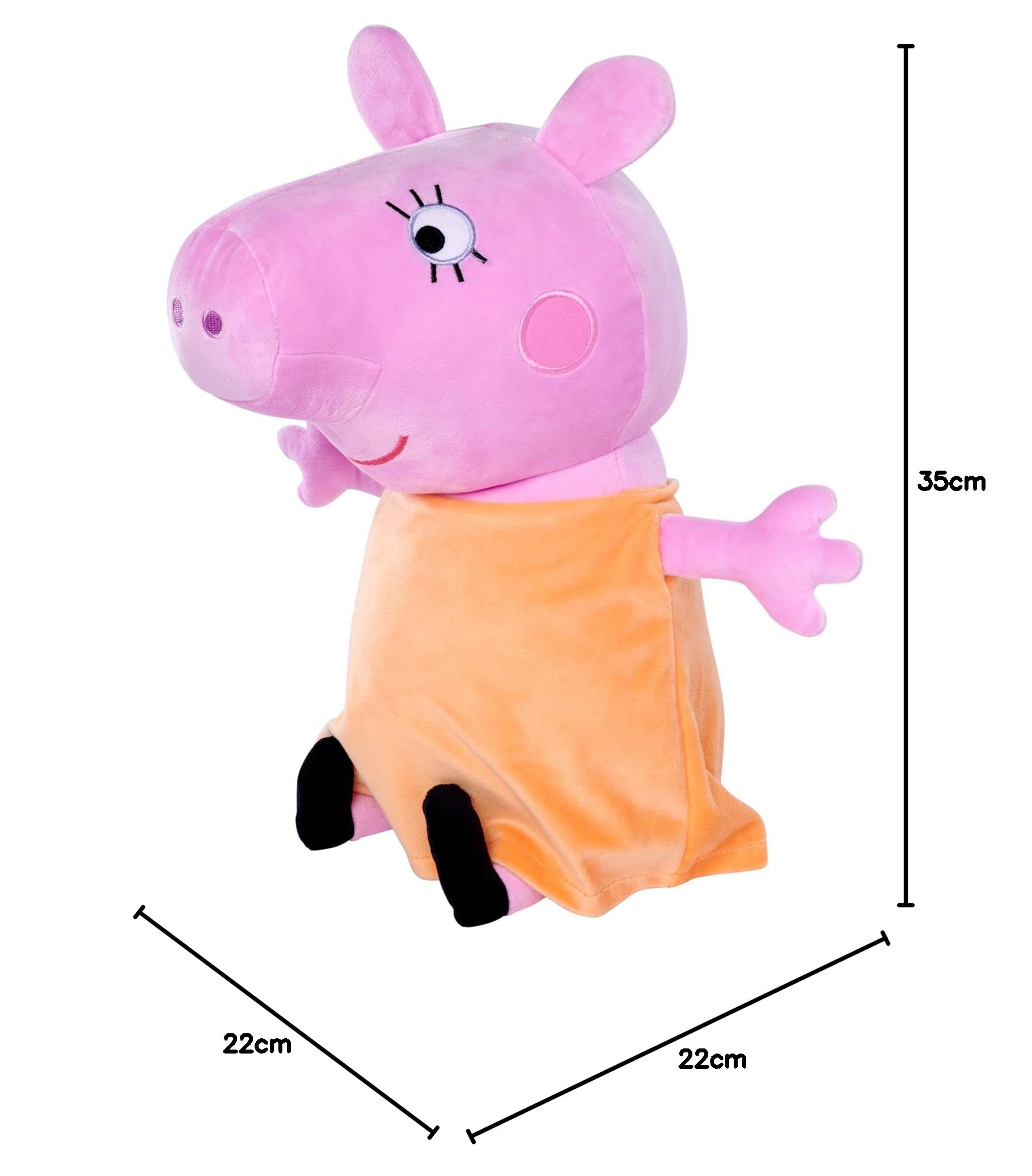 Simba 109261004 Peppa Pig Plush Mama Pig, 35 cm, in Standard