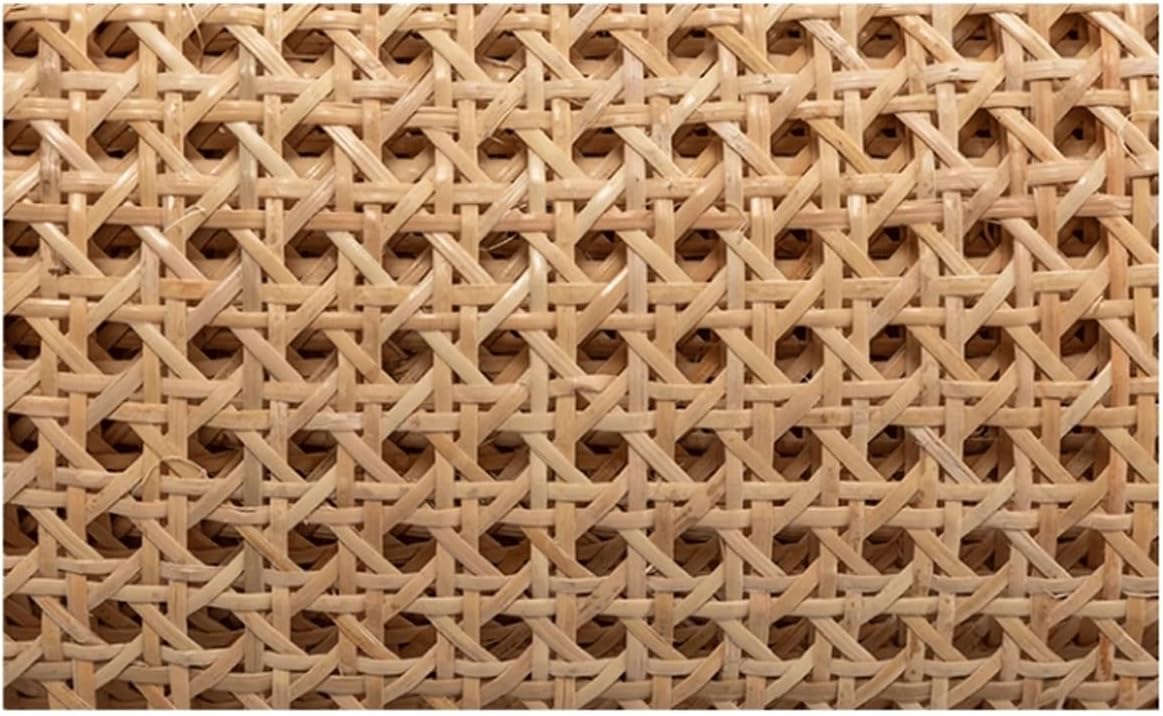 Natural Cane Rattan Webbing Mesh Roll for Furniture Home Decoration 1 Roll Caning Material Hessian Fabric Roll for Furniture, Chair, Cabinet, Ceiling, Basket, for Caning Material DIY Supplies (Size :