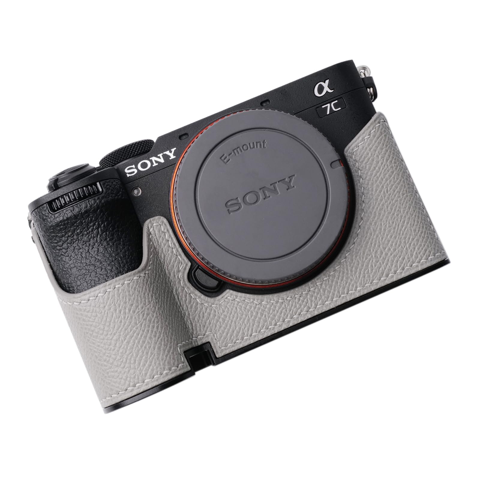 Amazon.co.jp: Iborrys - カメラ専用本革ハーフケース Sony A7C Mark