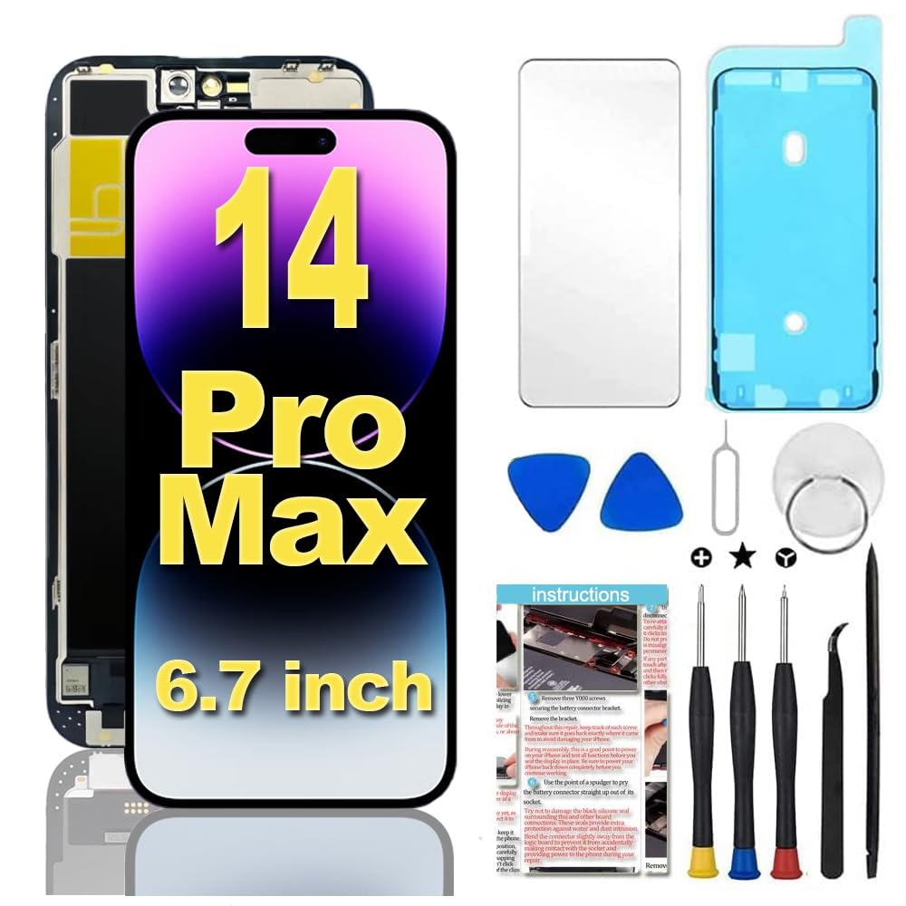 Amazon.com: Fixerman for iPhone 14 Pro Max Screen Replacement Full