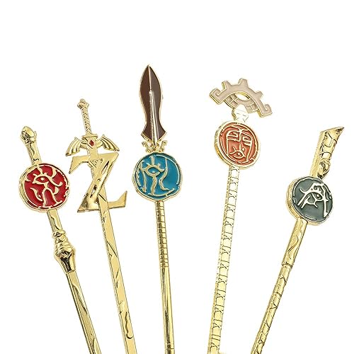 Miniatura 3 de Juego de pinceles de maquillaje periféricos Zeldal, juego de 5 brochas de maquillaje Zeldal Shield, regalo de cosplay, mango de metal, kit de