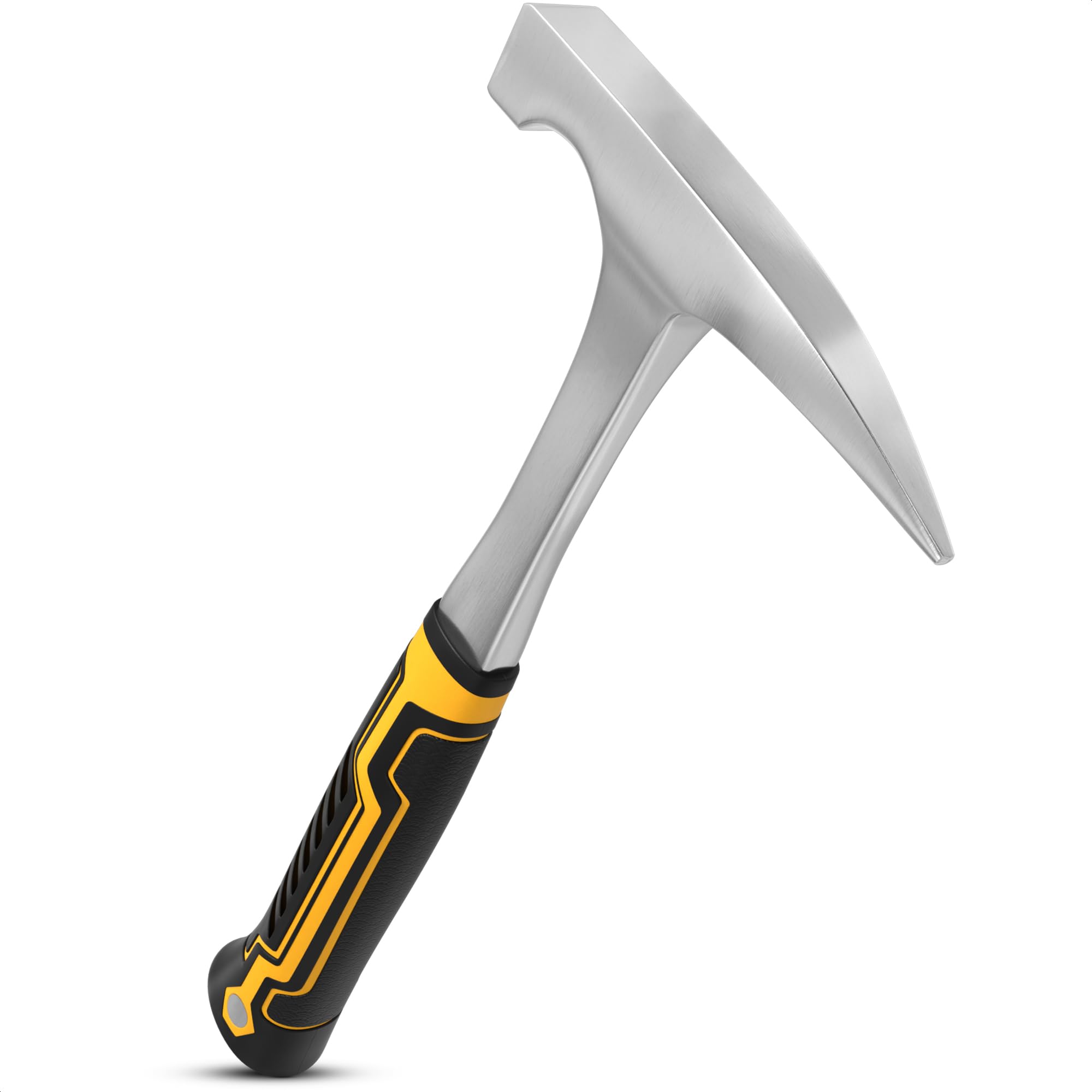 Small Rock Hammer 20 oz (1.25 lb) Heavy Balanced One-Piece Forged Steel