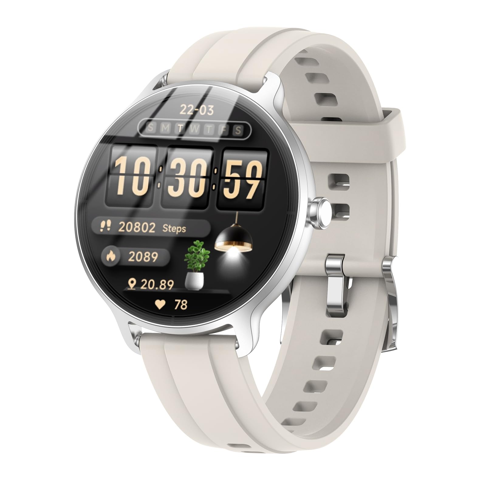 Smart Watch for Men Women(Answer/Make Calls), Smartwatch Built-in AI Voice, 1.27" HD Fitness Tracker with Heart Rate/Sleep/Step/SpO2 Monitor, 100+ Sports Modes, IP68 Waterproof Watch for Android iOS