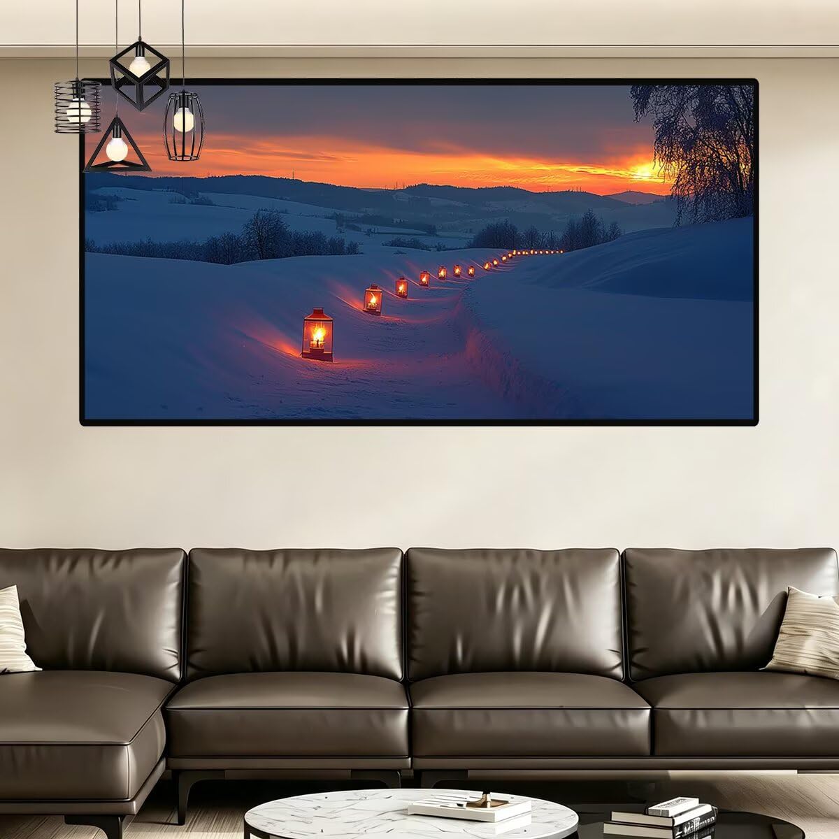 Diamond Painting Winter, Diamond Painting Erwachsene Groß 120x60cm -0394