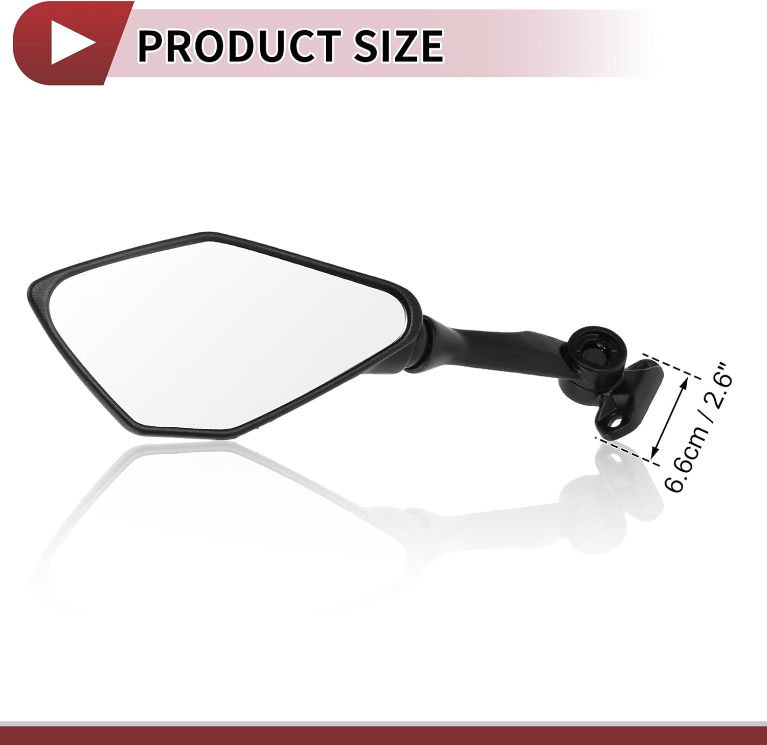 1 Set Motorcycle Rear View Mirrors for Kawasaki Ninja 300 EX300 2013-2018 Front Side Mirrors Mount Black Aluminum Plastic