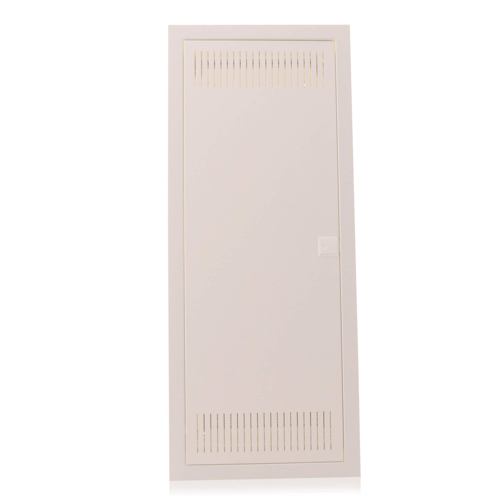 Intratec boîtier multimédia et tableau de distribution combiné encastré, IP30, 842 x 346 x 92 mm, 2 rangées, 24+4 modules, porte en acier blanc RAL 9003, répartiteur de communication