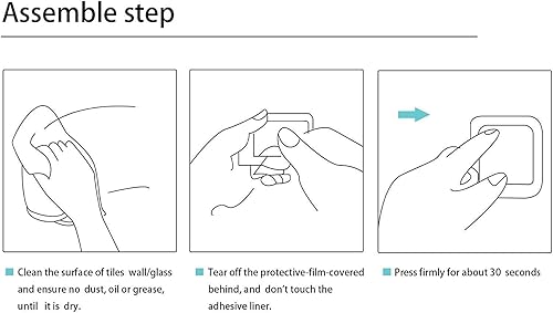 Miniatura 6 de YIGII Soporte de papel higiénico  Soporte autoadhesivo para papel higiénico para baño, paquete de 2 soportes para pañuelos, acero inoxidable SUS304