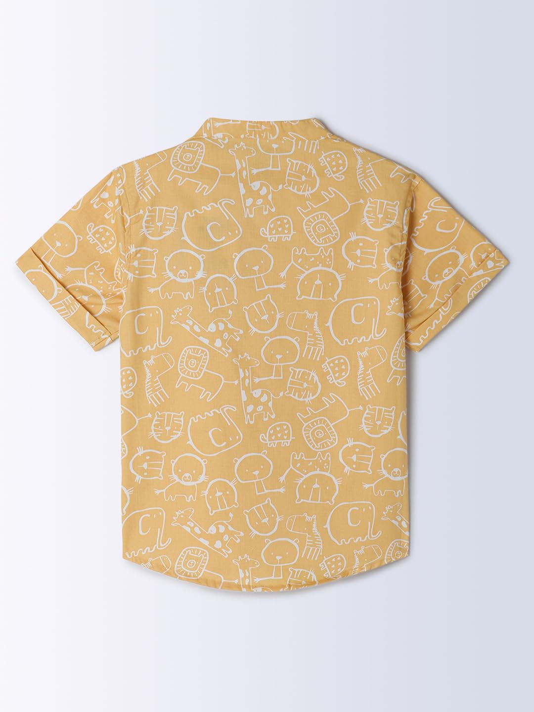 Milou Baby Boy's Regular Fit Shirt (TBANSHT048_Yellow - Image 6 thumbnail