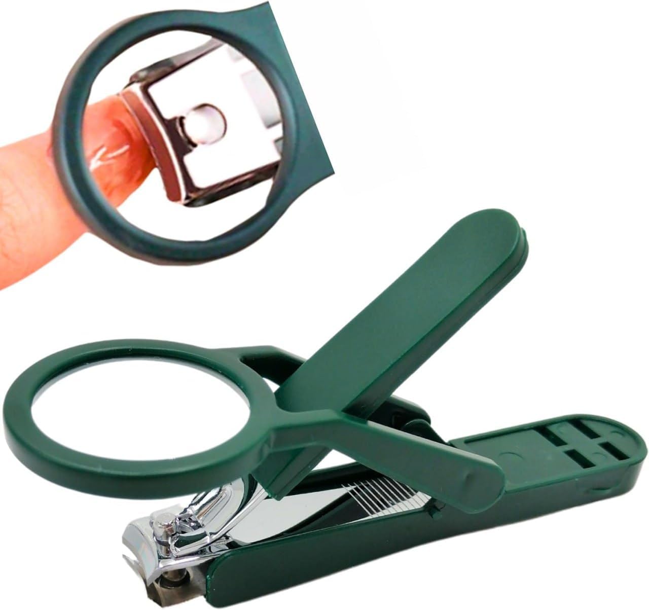 Nail Clipper with 3X Magnifying Lens, Carbon Steel Cutting Edge, for Fingernails & Toenails, Ideal for Seniors & Adults-image-24