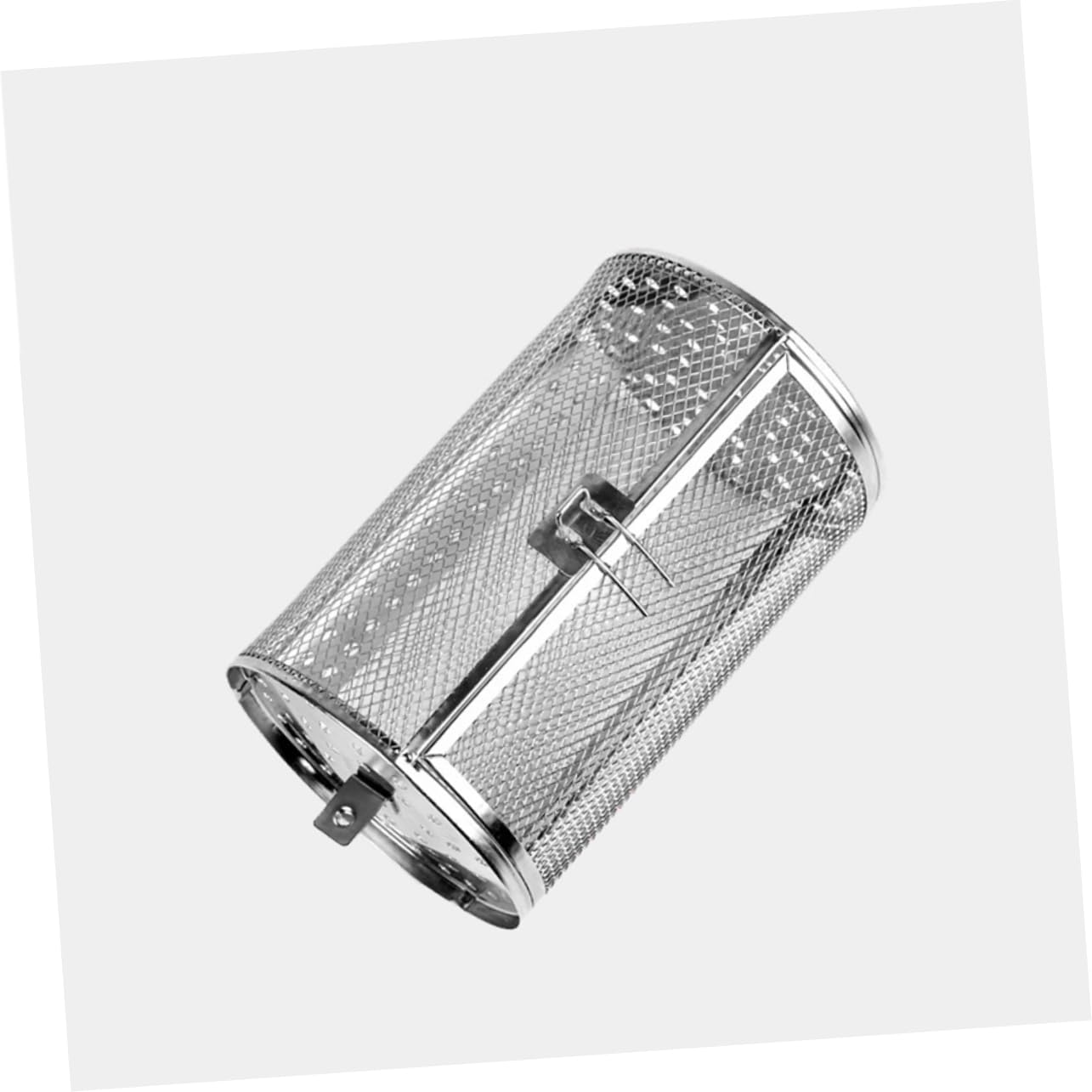 Sosoport Stainless Steel Rotating Grill Oven Baking Rack Barbecue Cage Grilling Accessory Roaster Drum Roaster Cage Grill Drum Rotisserie