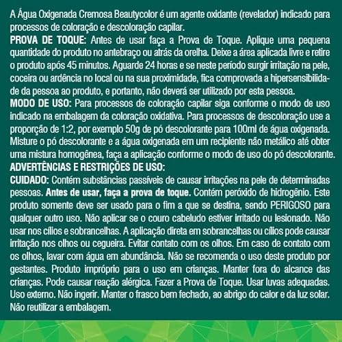 BEAUTYCOLOR Agua Oxigenada 30 Volumes 1000 Ml
