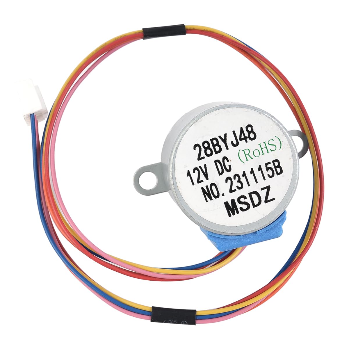 28BYJ48 - Motore a passo micro riduttore, 12 V, 4 fasi, 5 fili, motore passo-passo per aria condizionata, telecamera di sicurezza, sorveglianza, regolazione, direzione, azionamento, progetto