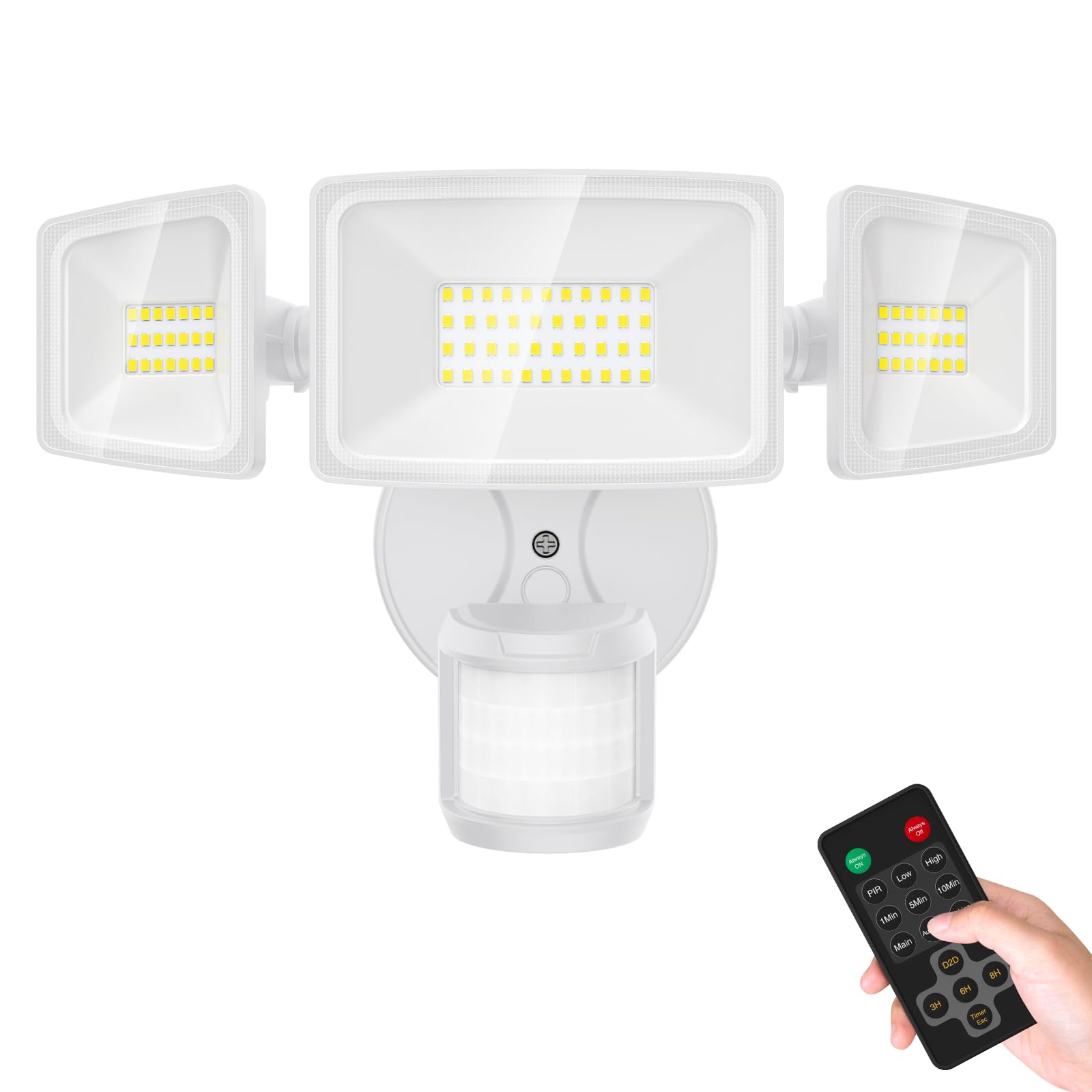 Onforu 65W LED Security Lights Motion Sensor Light Outdoor Remote ...