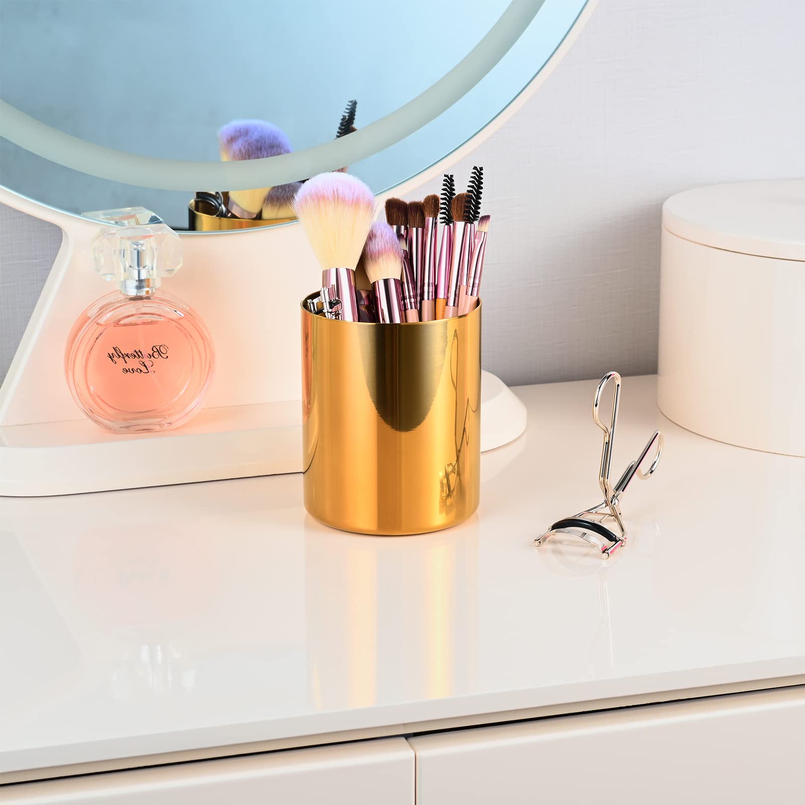 Lidwot Golden 304 Stainless Steel Pen Holder Set of 2 - Image 3