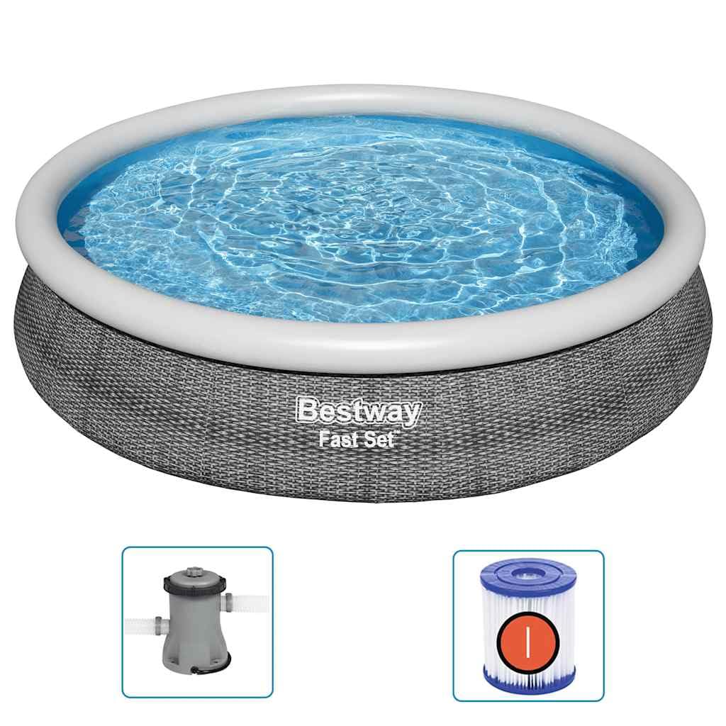 Conjunto de piscina redonda 366 x 76 cm